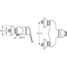 Смеситель для душа Ideal Standard San Remo B7528AA Хром
