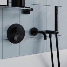 Смеситель для душа Paini Cox Grip 7GPZ6911 Черный матовый