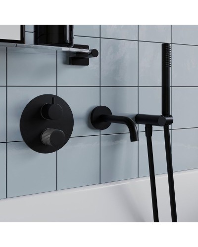 Смеситель для душа Paini Cox Grip 7GPZ6911 Черный матовый