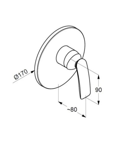 Смеситель для душа Kludi Balance 526558775