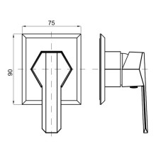 Смеситель для душа Noken Chelsea N199999365