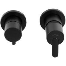 Смеситель для душа Cezares Leaf LEAF-VDIM3-NOP Черный матовый