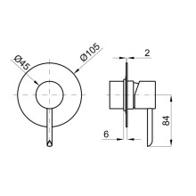 Смеситель для душа Noken Round N200000010