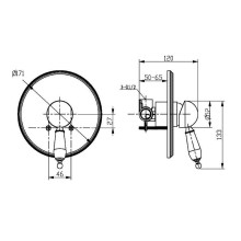 Смеситель для душа Boheme Medici Ripresa 305-BSW Бронза
