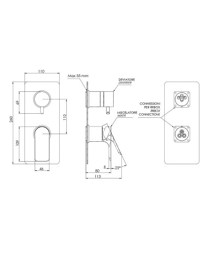 Смеситель для душа Remer Infinity I93KBBO Белый матовый