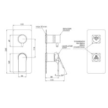Смеситель для душа Remer Infinity I93KBNP Никель брашированный