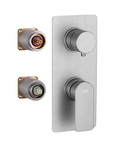 Смеситель для душа Remer Infinity I93KBNPO Никель матовый брашированный