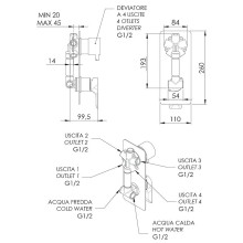 Смеситель для душа Remer Infinity I94 Хром