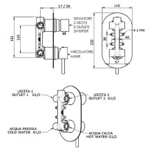Смеситель для душа Remer X-Style X92 Хром