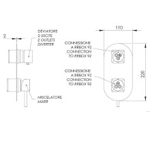 Смеситель для душа Remer X-Style X92KBDO Золото