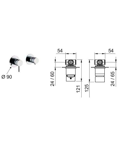 Смеситель для душа Remer X-Style X96D3BO Белый матовый