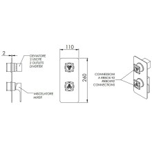 Смеситель для душа Remer Absolute AU92KBDO Золото