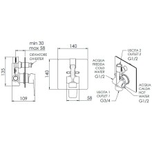 Смеситель для душа Remer Dream D09 Хром