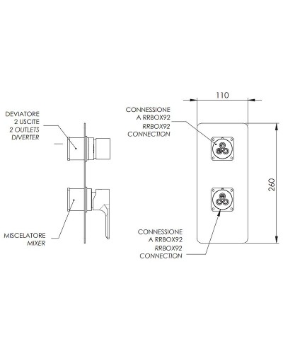 Смеситель для душа Remer Energy EY92KBBO Белый матовый