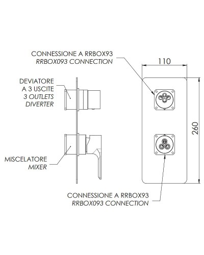 Смеситель для душа Remer Energy EY93KBNPO Никель брашированный матовый