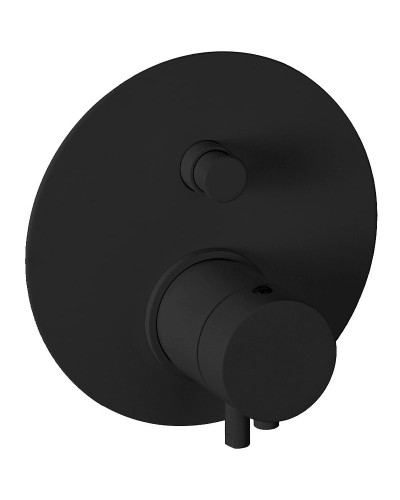 Смеситель для душа Remer Minimal Thermo NT09KBNO с термостатом Черный матовый