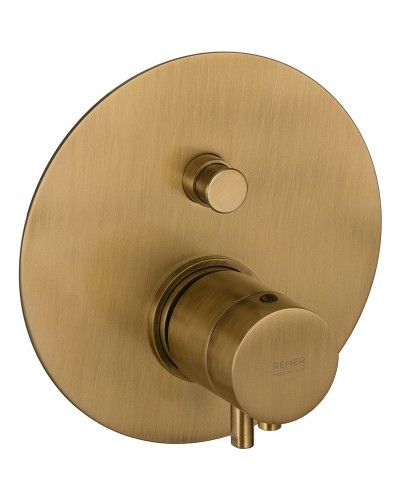 Смеситель для душа Remer Minimal Thermo NT09KBVO с термостатом Бронза