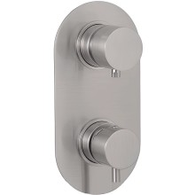 Смеситель для душа Remer Minimal Thermo NT93KBNPO с термостатом Никель брашированный