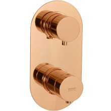 Смеситель для душа Remer Minimal Thermo NT93KBRL с термостатом Медь глянцевая