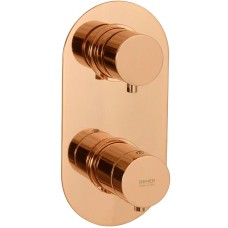 Смеситель для душа Remer Minimal Thermo NT93KBRL с термостатом Медь глянцевая