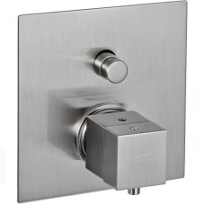 Смеситель для душа Remer Qubica Thermo QT09KBNP с термостатом Никель брашированный