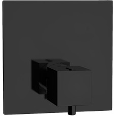 Смеситель для душа Remer Qubica Thermo QT30KBNO с термостатом Черный матовый