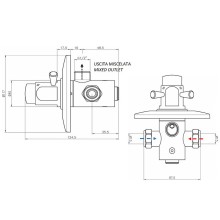 Смеситель для душа Remer Tempor TE30M Хром