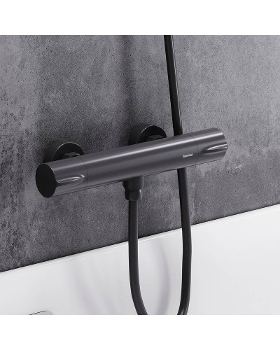 Смеситель для душа Damixa Scandinavian Pure 366000300 с термостатом Черный матовый