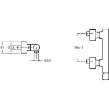 Смеситель для душа Jacob Delafon Toobi E8962-CP Хром