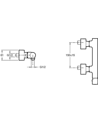 Смеситель для душа Jacob Delafon Toobi E8962-CP Хром