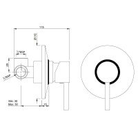Cмеситель для душа Jaquar Florentine FLR-CHR-5227