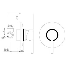 Cмеситель для душа Jaquar Florentine FLR-CHR-5227