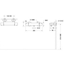 Термостат для душа Bravat Stream F93984C-01B