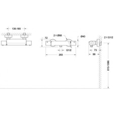 Термостат для душа Bravat Stream F93984C-01B