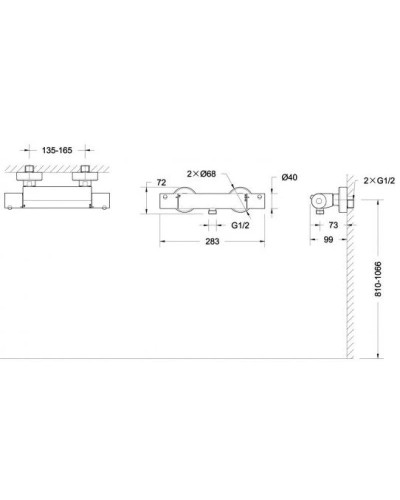 Термостат для душа Bravat Stream F93984C-01B