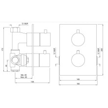 Термостат для душа Jaquar Florentine FLR-CHR-5651HF