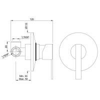 Cмеситель для душа Jaquar Fonte FON-CHR-40227
