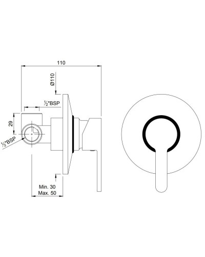 Cмеситель для душа Jaquar Fusion FUS-CHR-29227