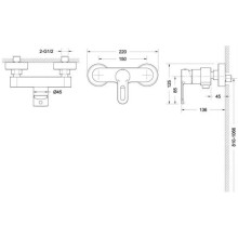 Смеситель для душа Bravat Stream-D F937163C-01