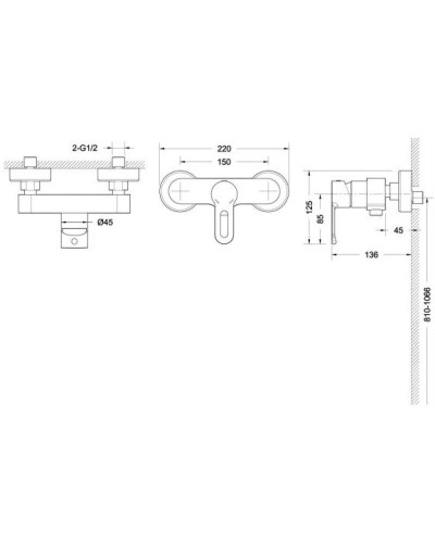 Смеситель для душа Bravat Stream-D F937163C-01