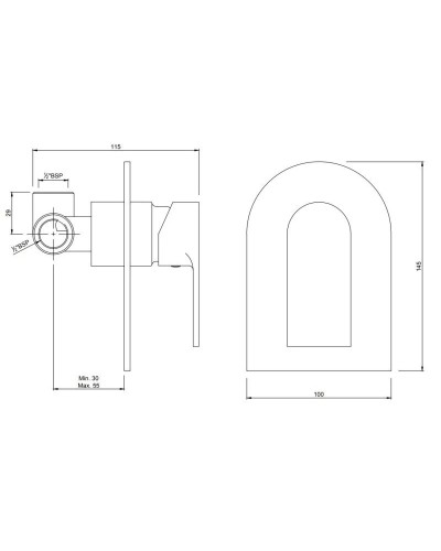Смеситель для душа Jaquar Lyric LYR-CHR-38227