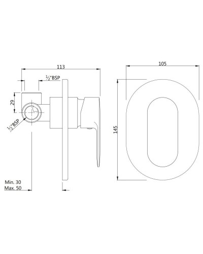 Cмеситель для душа Jaquar Opal Prime OPP-CHR-15227PM