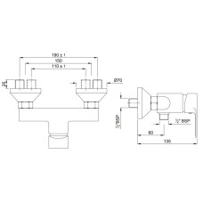 Cмеситель для душа Jaquar Ornamix Prime ORP-CHR-10149PM