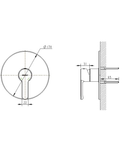 Смеситель для душа Bravat Stream PB83783CP-ENG