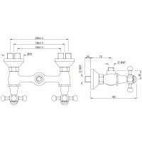 Смеситель для душа Jaquar Queen’s QQT-CHR-7209