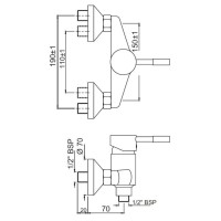 Cмеситель для душа Jaquar Solo SOL-CHR-6149