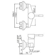 Cмеситель для душа Jaquar Solo SOL-CHR-6149