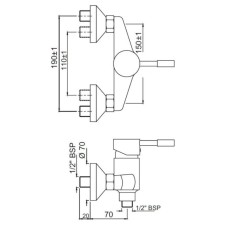 Cмеситель для душа Jaquar Solo SOL-CHR-6149