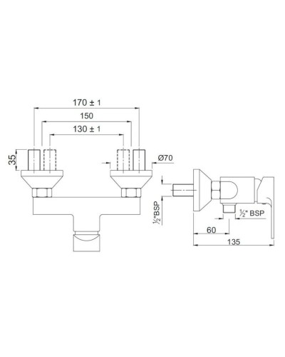 Cмеситель для душа Jaquar Vignette Prime VGP-CHR-81149