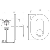 Смеситель для душа Jaquar Ornamix Prime ORP-CHR-10229PM